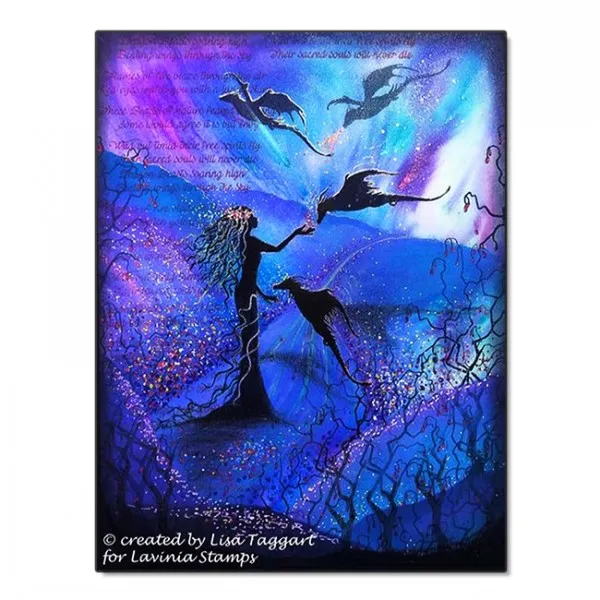 Lavinia-Stamps Dragon Set Stempel klar Drachen