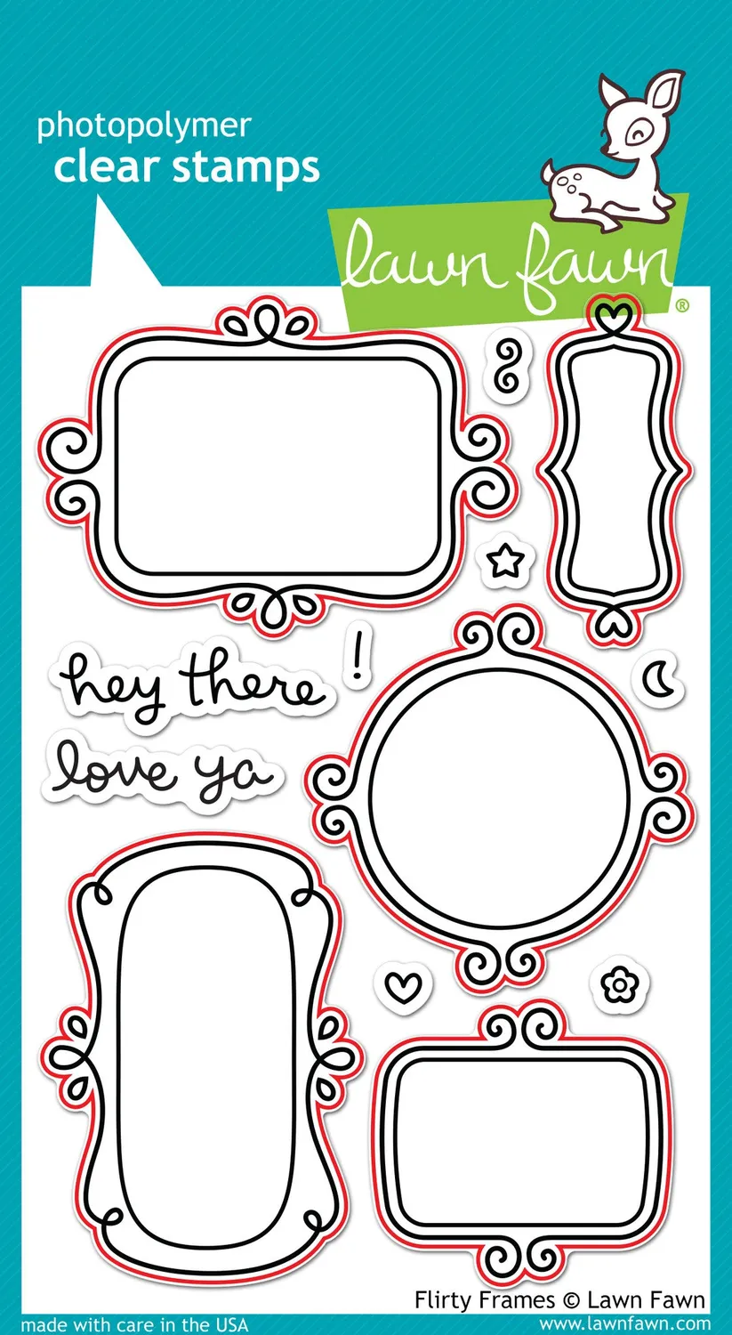 Lawn Fawn Flirty Frames LF802 Stanzschablonen Rahmen