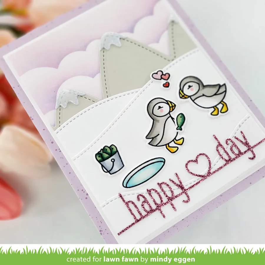 Lawn Fawn Lawn Cuts Happy Heart Day Stanze Valentinstag