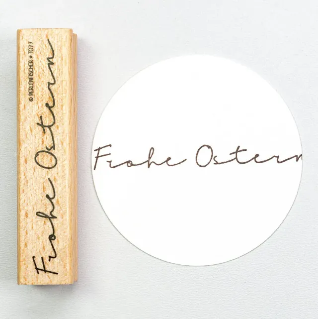 Perlenfischer Frohe Ostern 3 Stempel 9x81 mm