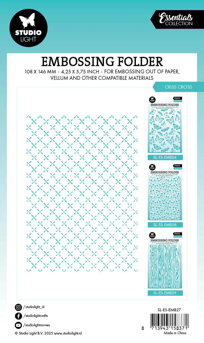 StudioLight Essentials Pretty Butterflies Prägefolder 105x148 mm