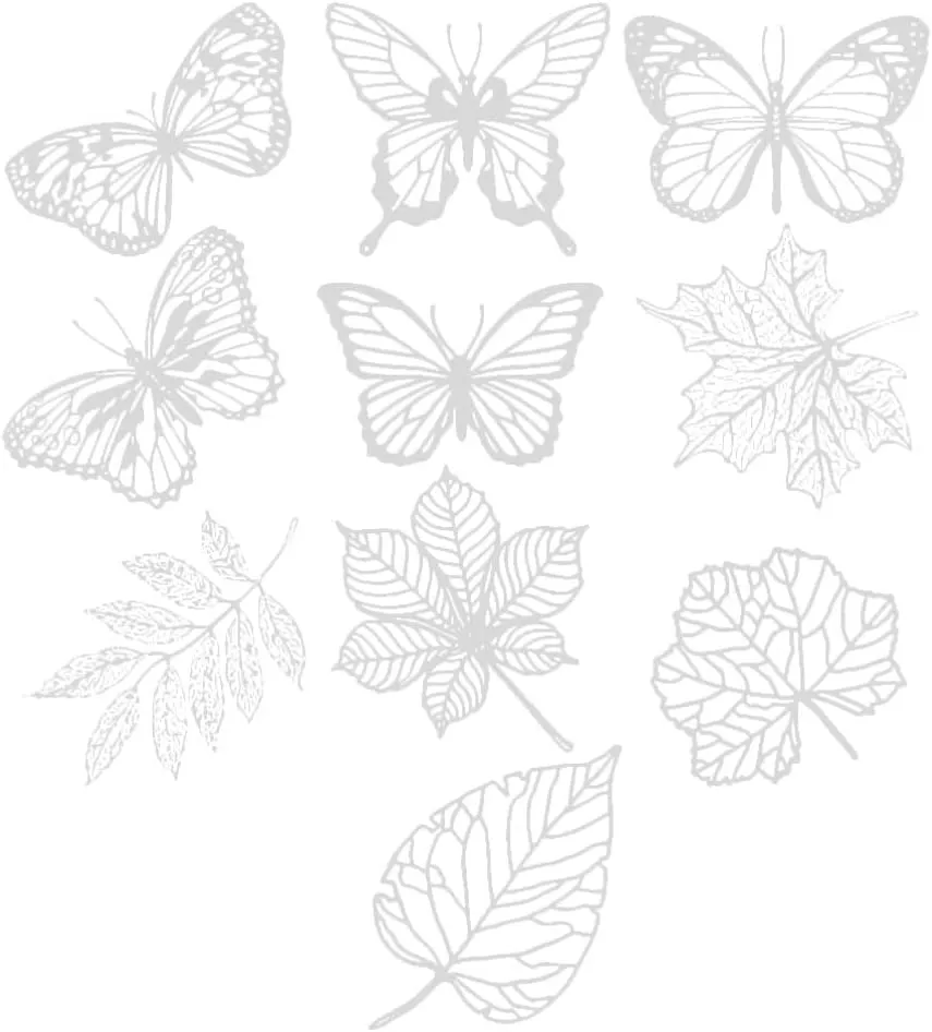 Ieebee Hollow Lace Deko Papier 10 Stück Garden Door