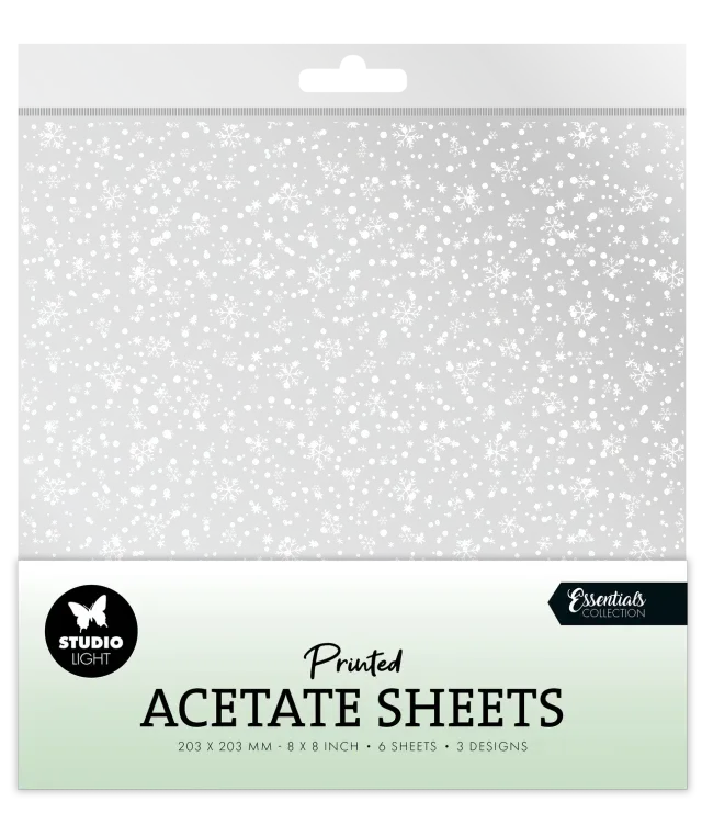 StudioLight Essentials Snowflakes Acetatfolien Transparent