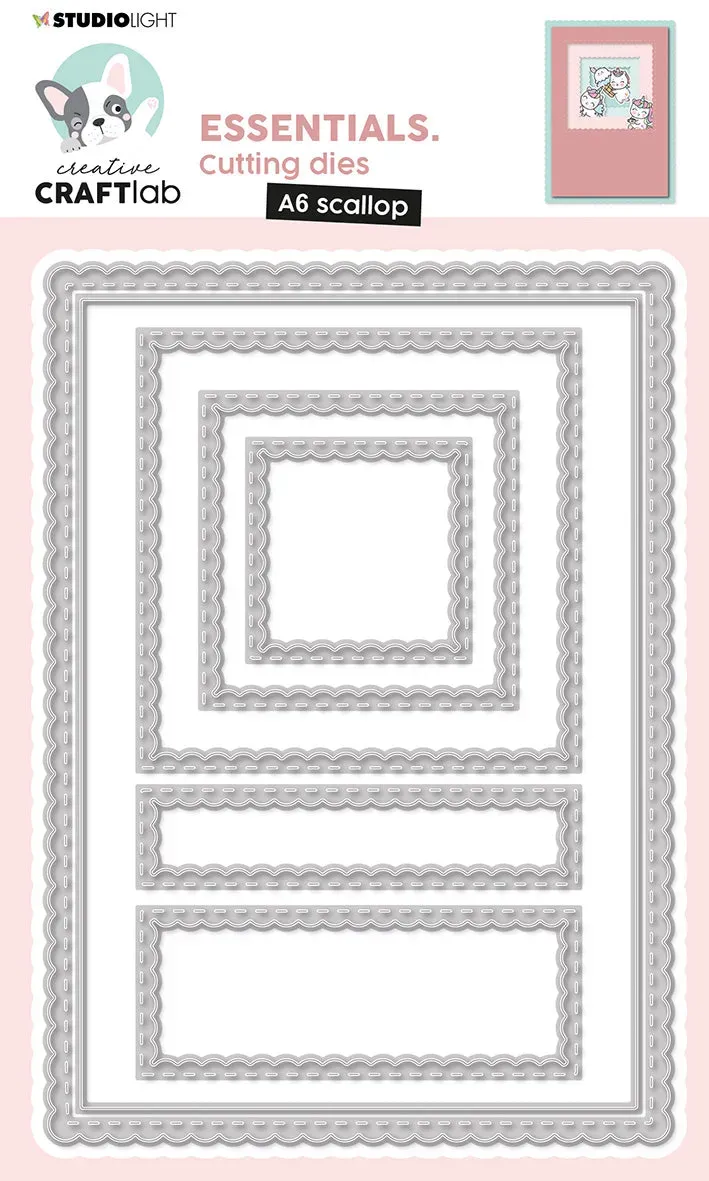 StudioLight Creative Craftlab Scalloped Square Stanz Rahmen