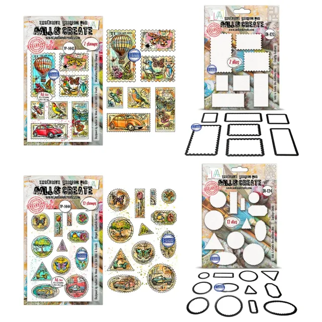 AALL and Create Autour De Mwa Dispatch Stempel Stanzen Bundle