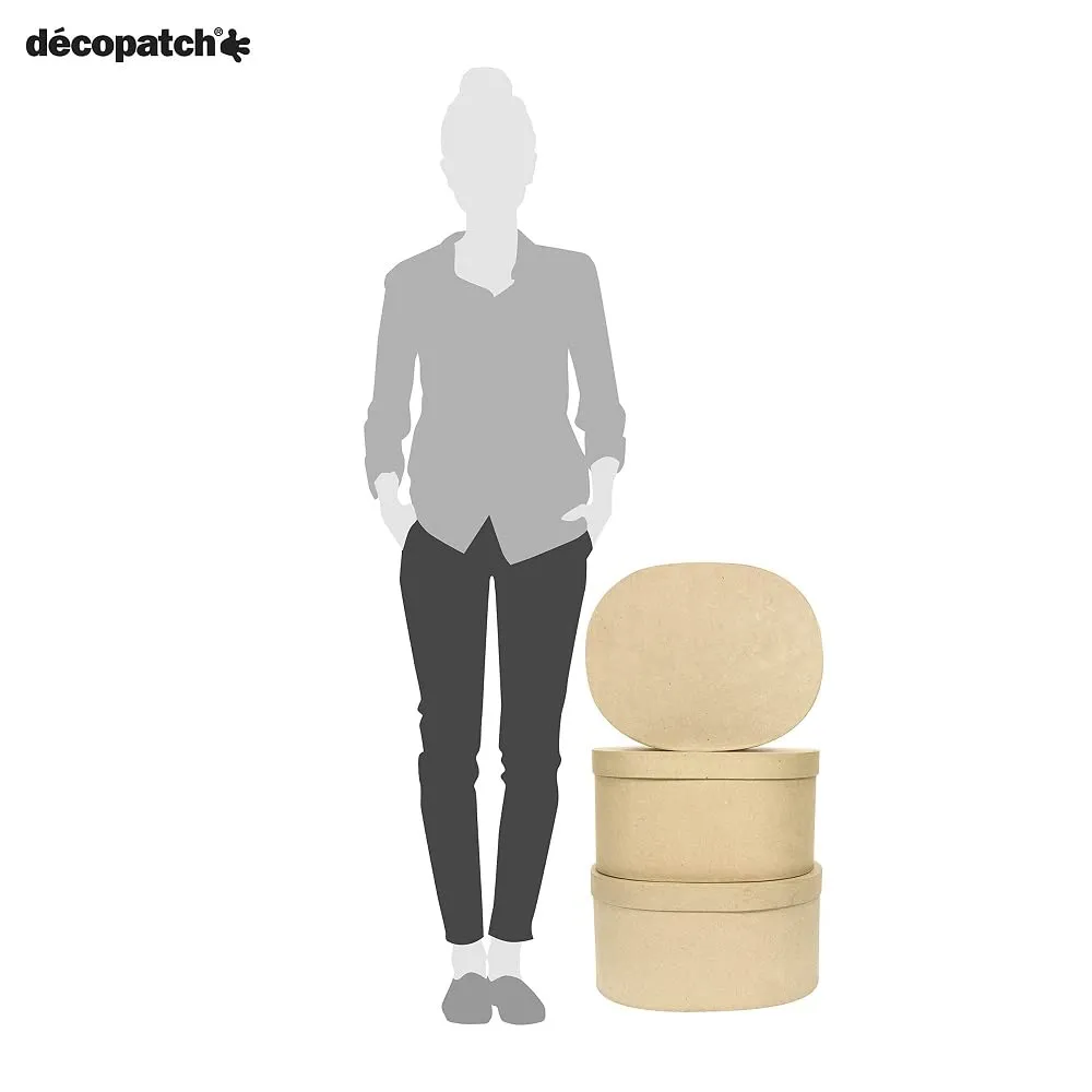 décopatch Boxen oval Größe 3 Bastelbox