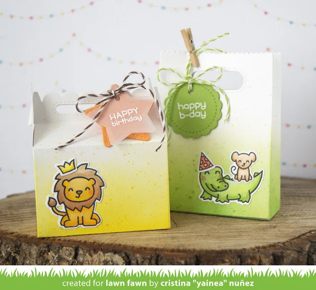 Lawn Fawn Tiny Tag Sayings Birthday Stempelset englisch