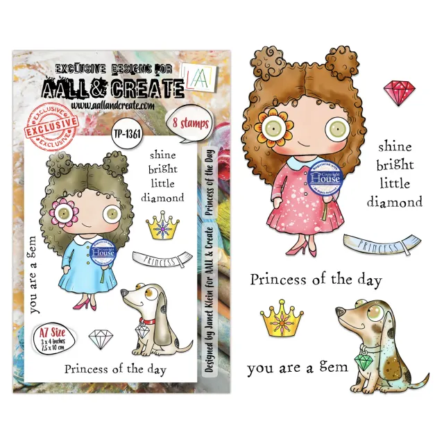 AALL and Create TP-1361 Princess of the Day Stempelset A7