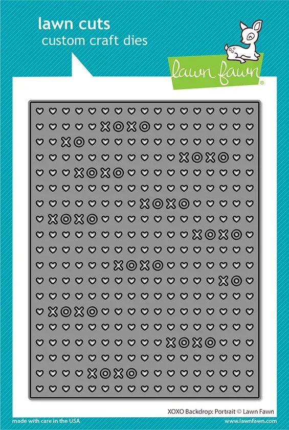 Lawn Fawn XOXO Backdrop Portrait LF2179 Stanze 10,8x14 cm