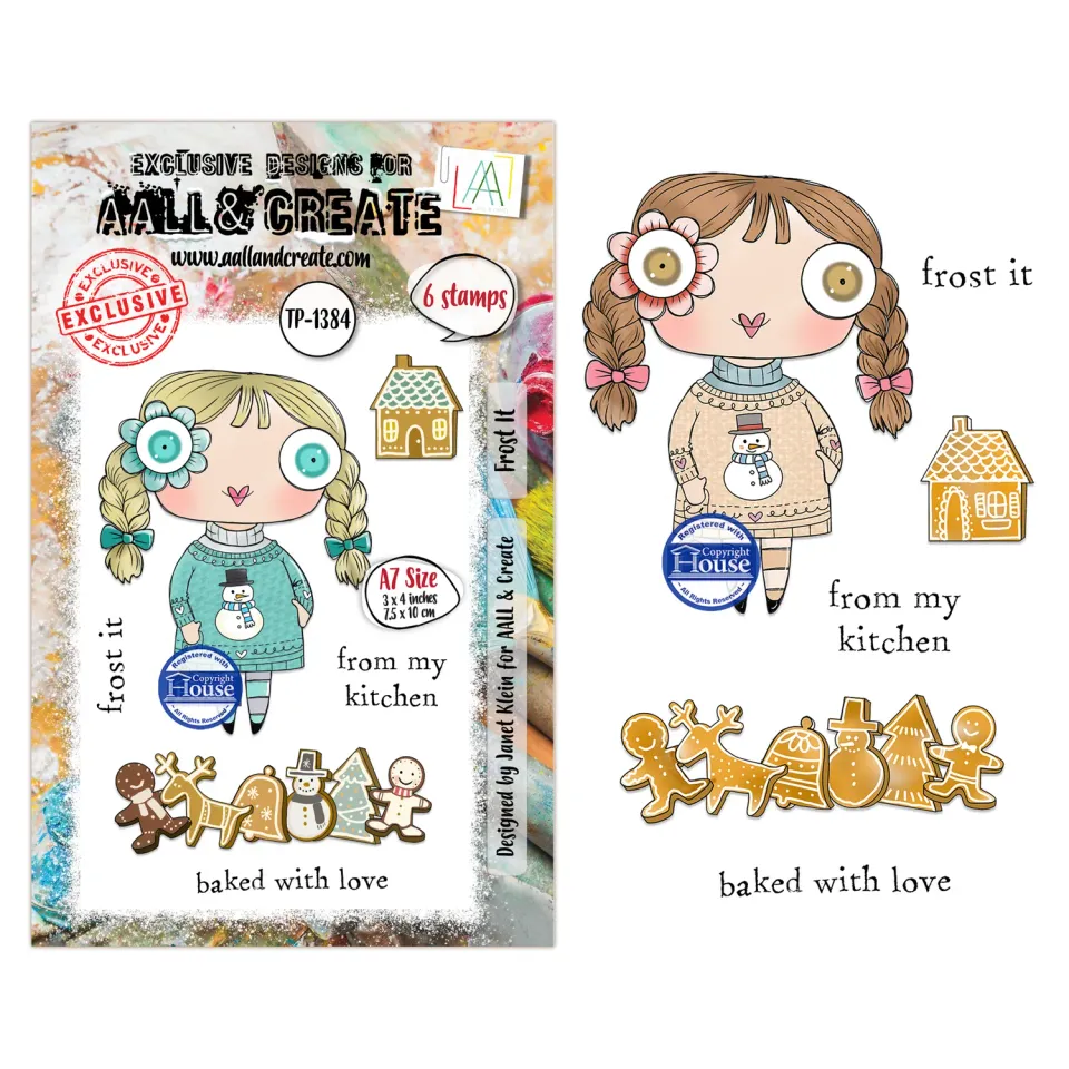 AALL and Create TP-1384 Frost It Stempelset A7 Winter