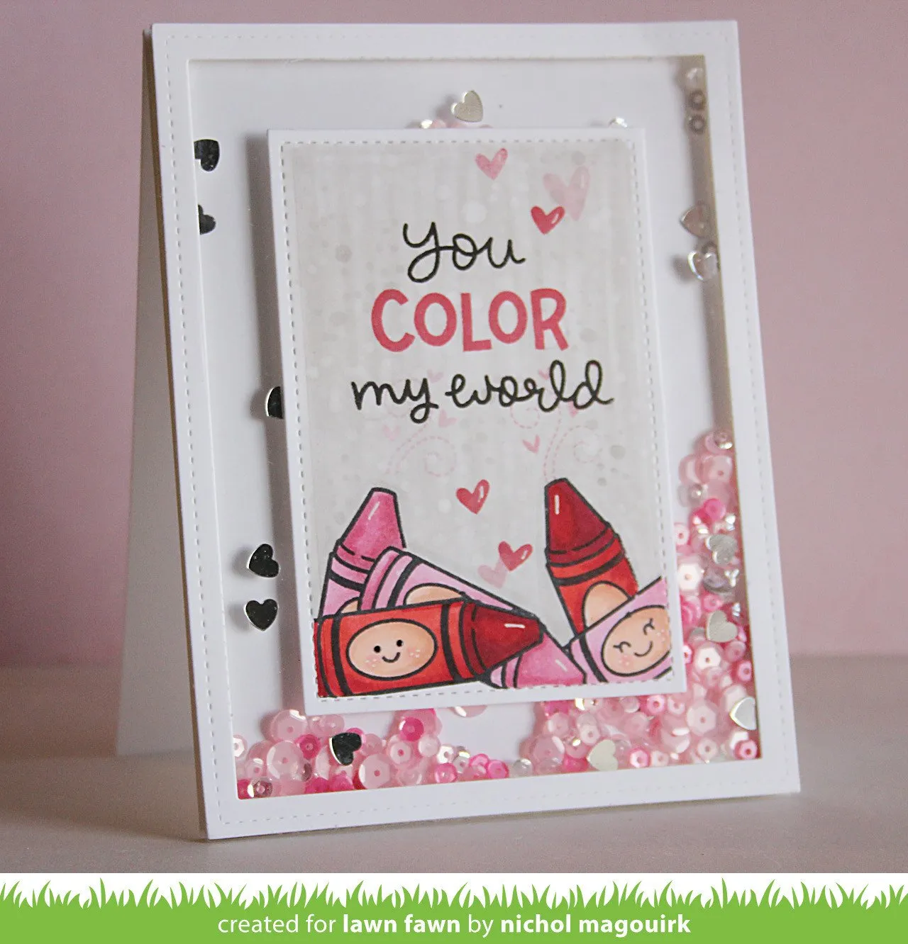 Lawn Fawn Color My World Clear Stamps Mini