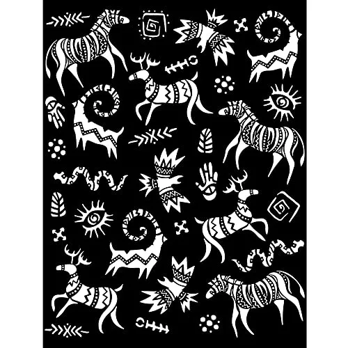Stamperia Savana Thick Stencil 20x25 Schablone Graffiti