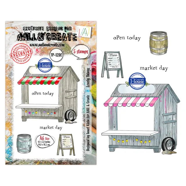 AALL and Create TP-1390 Lovely Things Stempelset A6 Weihnacht