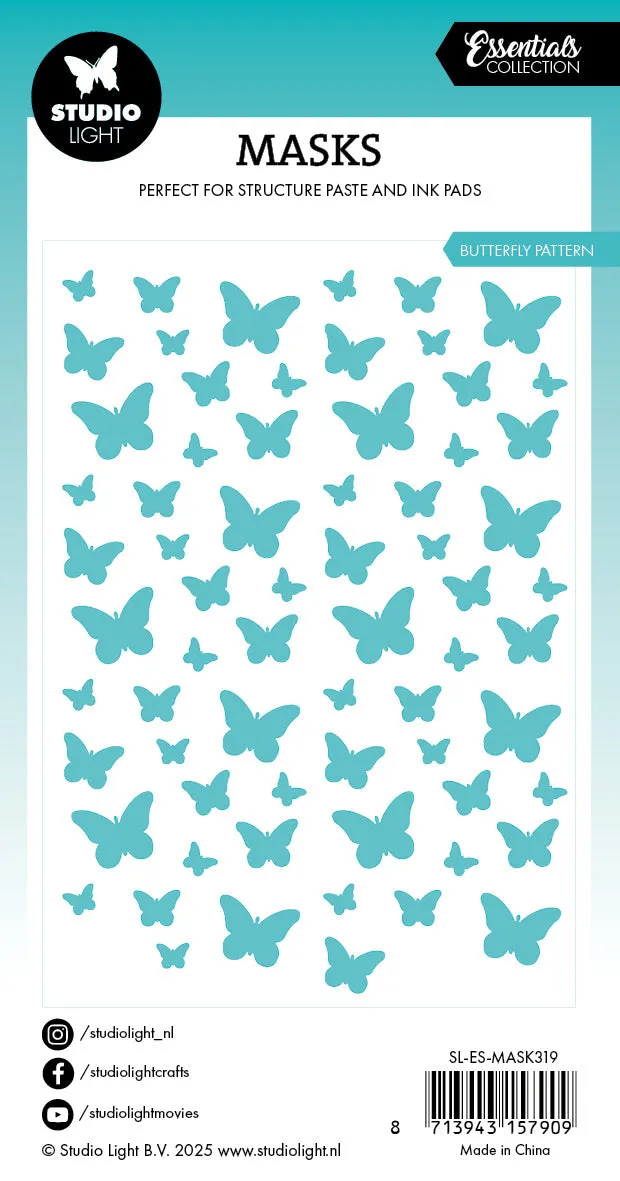 Studio Light Essentials Mask Butterflies Schablone 105x148 wieder