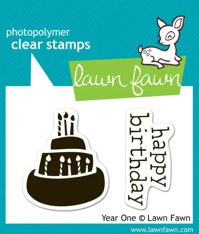Lawn Fawn Year One LF346 Clear Stamps Geburtstag