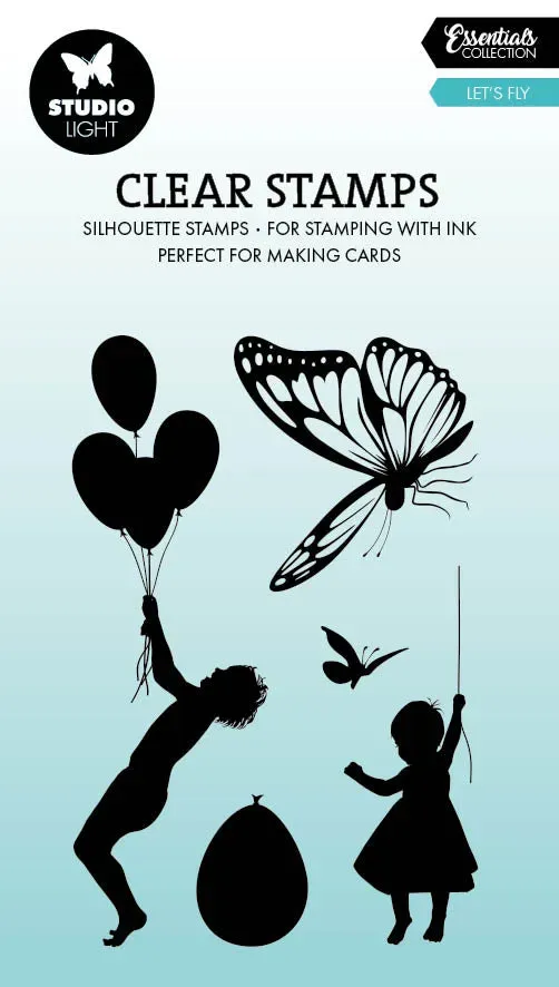 StudioLight Essentials Let's fly Clear-Stempel 62x93 mm