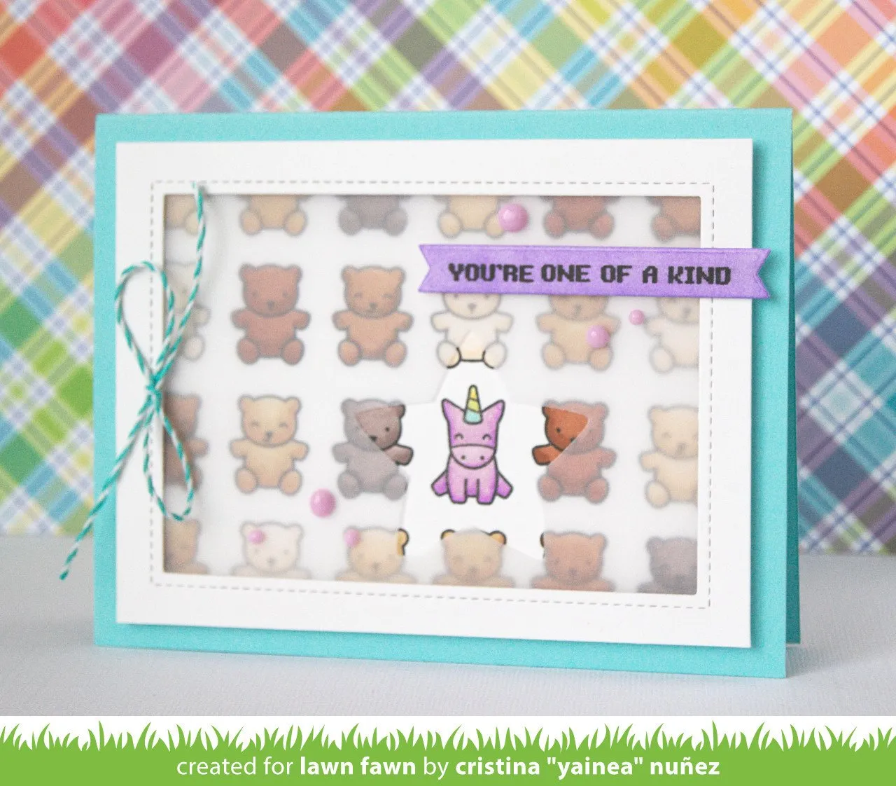 Lawn Fawn Outside In Stitched Rectangle Stackables Stanze 4tlg