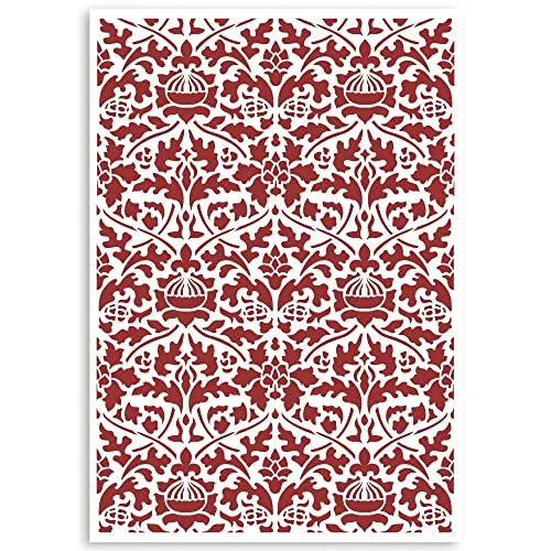 Stamperia Casa Granada KSG484 Schablone A4 Wallpaper Pattern