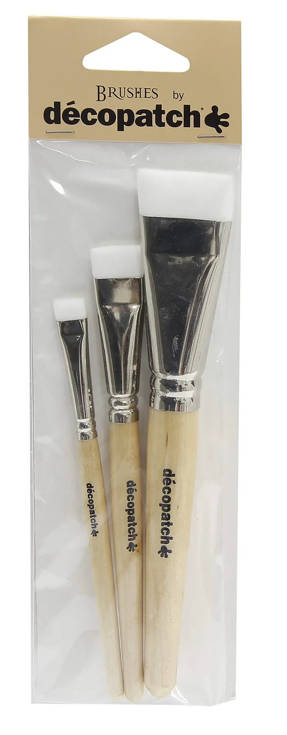 décopatch Pinsel Seide 3er Set unebene Flächen