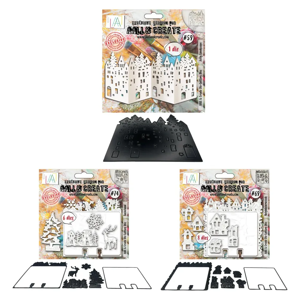 AALL and Create Jolly Snowland Stanzschablonen Bundle 3er