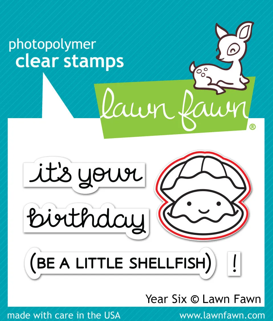 Lawn Fawn Year Six LF1051 Stanzschablonen Mini