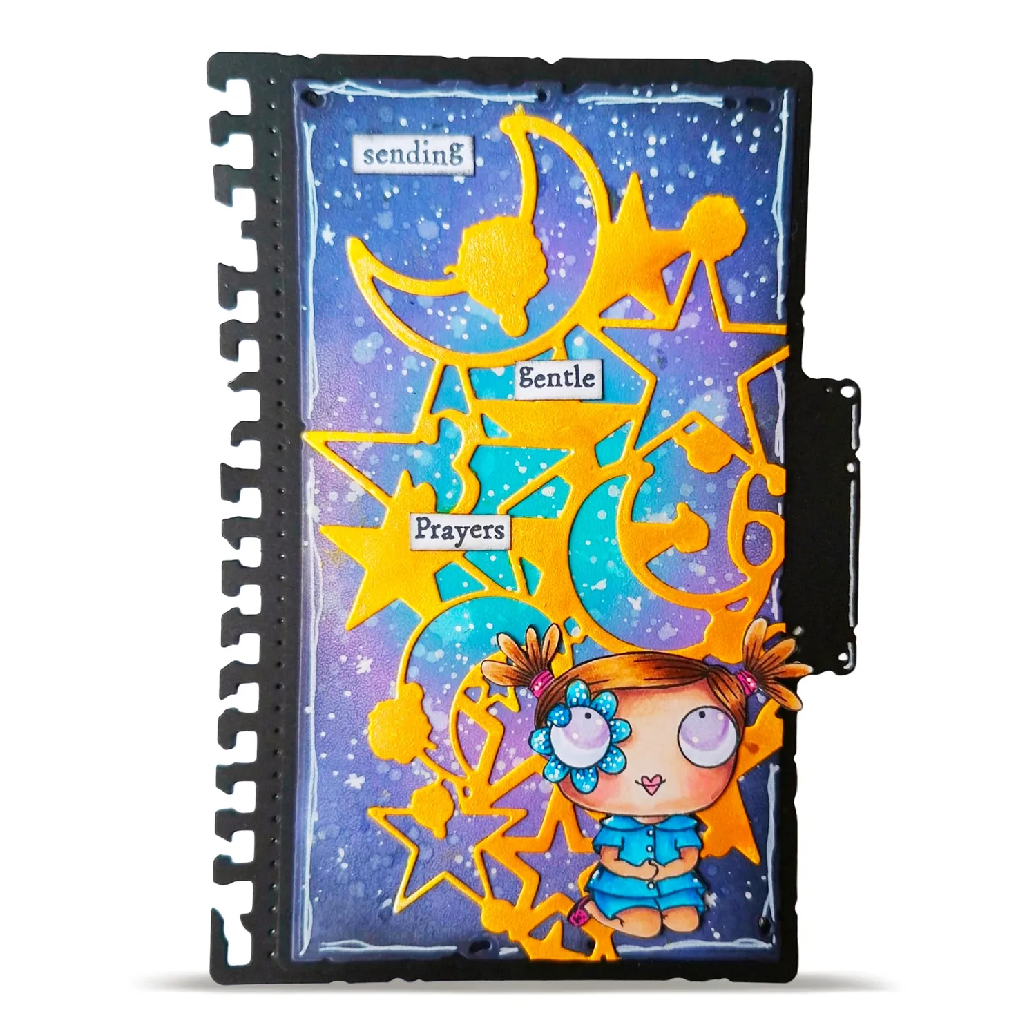 AALL and Create DI-24 Moon Stars Stanzschablone 8,6x15,5 cm Stahl