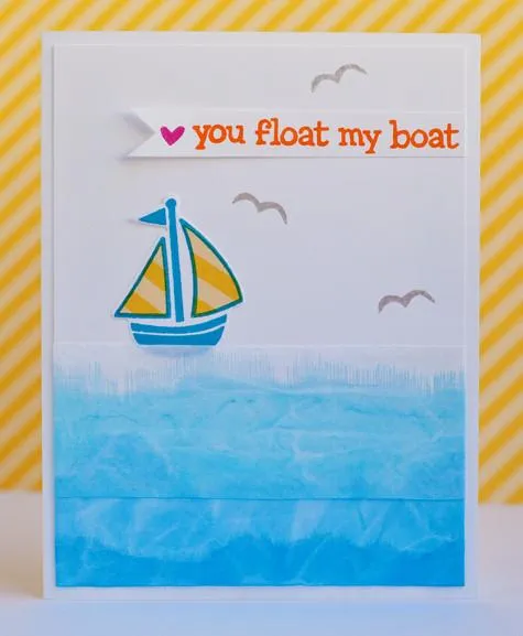 Lawn Fawn Float My Boat Klartextstempel 11tlg Meer