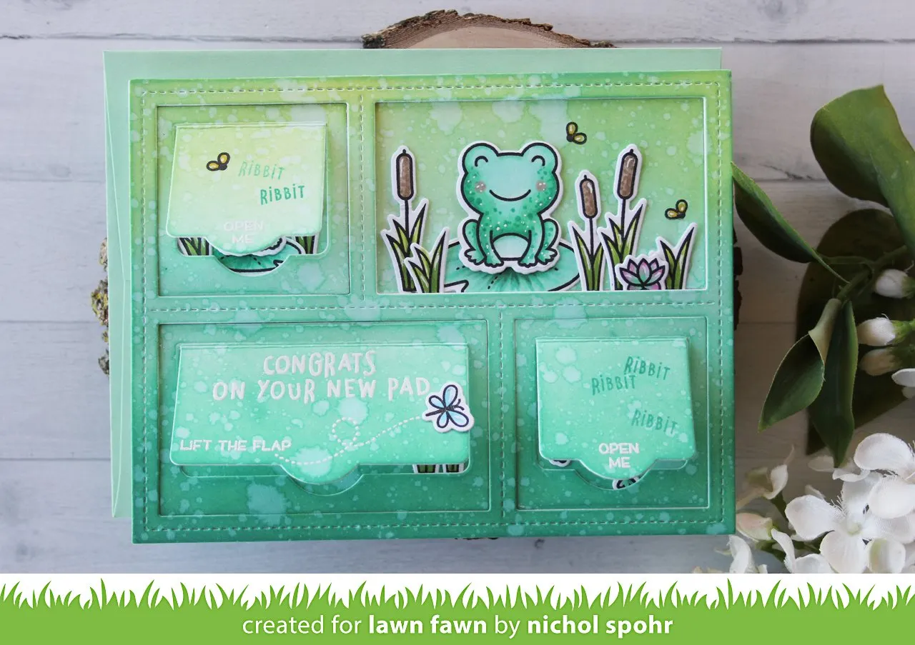 Lawn Fawn Lawn Cuts Peekaboo Backdrop Stanzschablone interaktiv