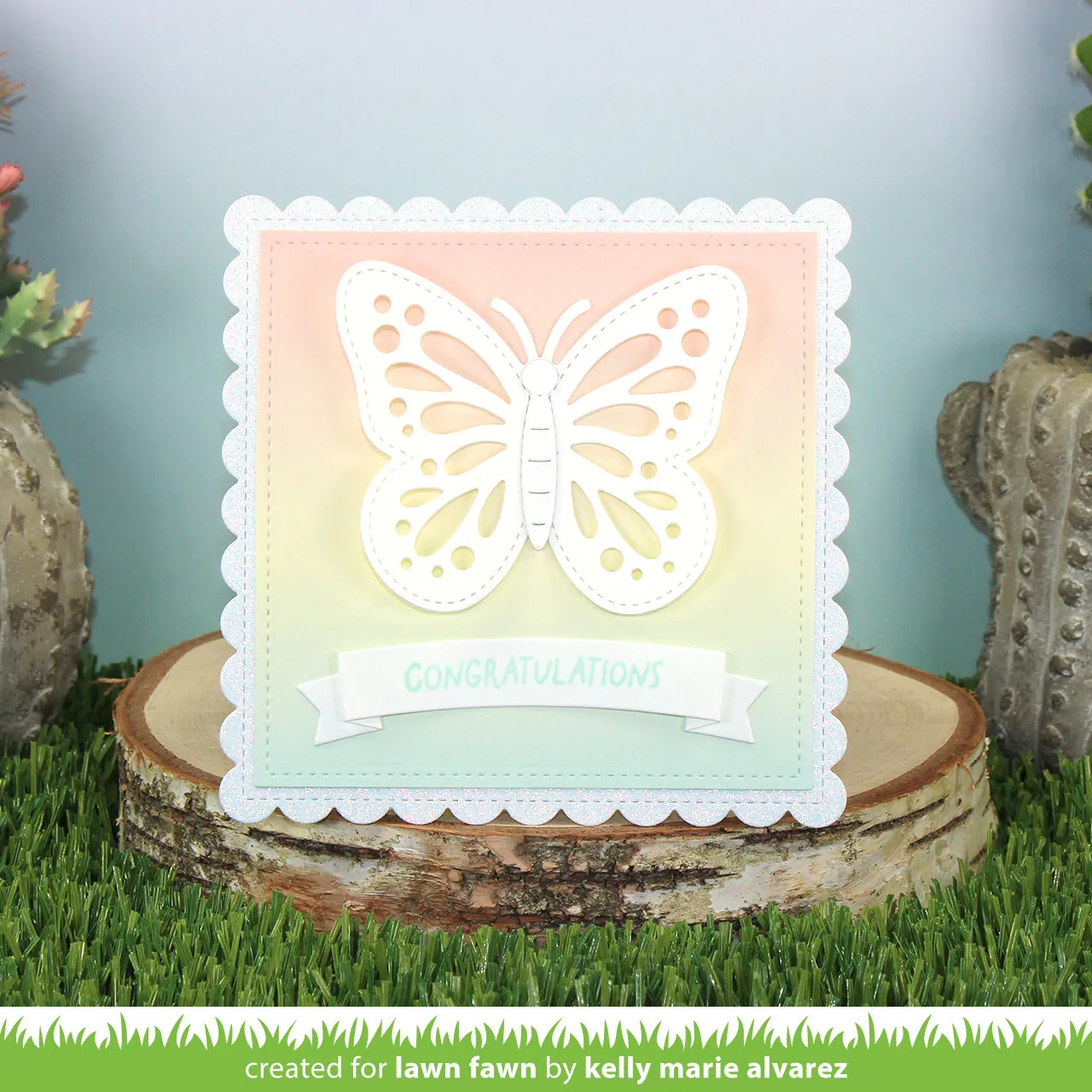 Lawn Fawn Ta-Da Diorama Butterfly Stanzschablonen