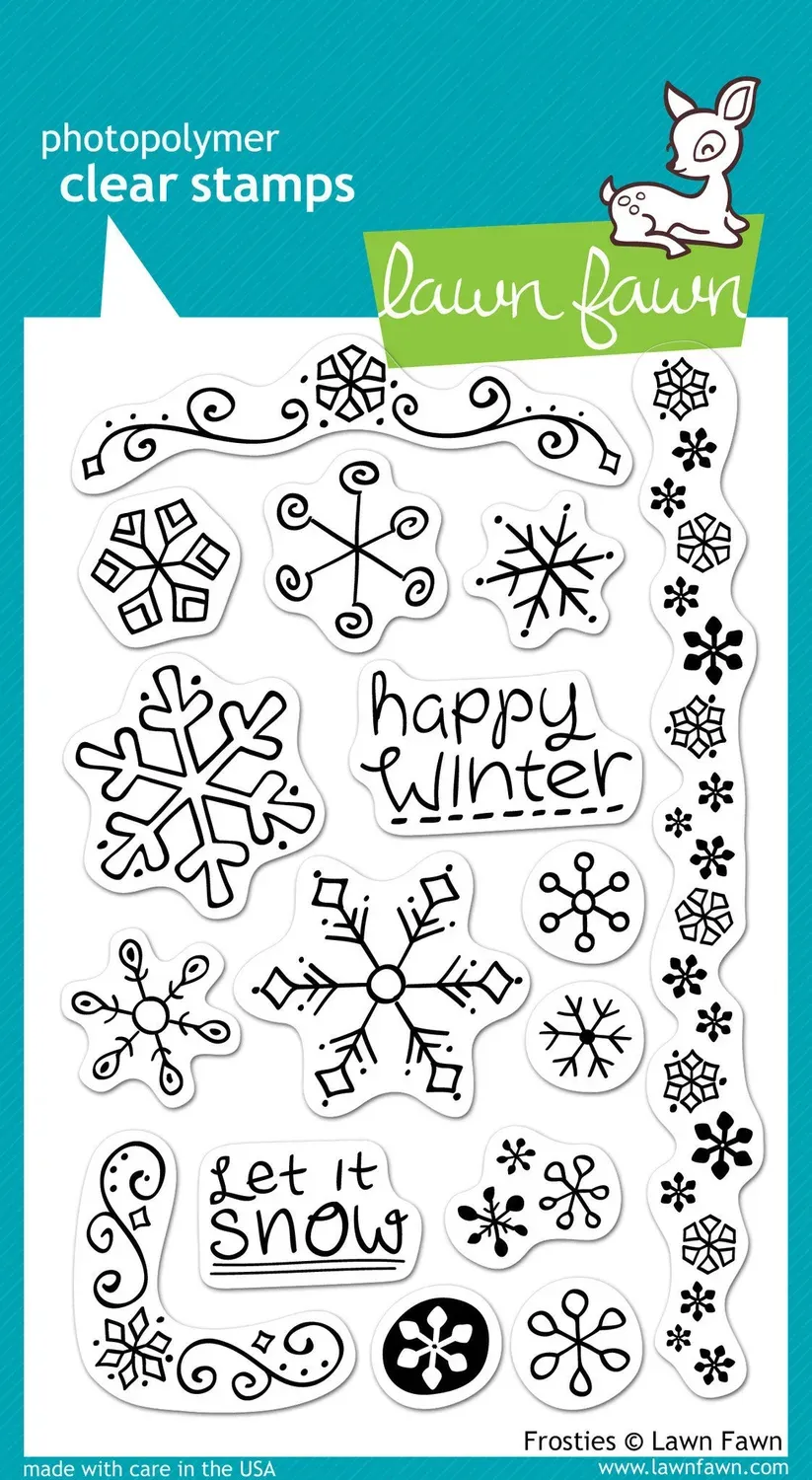 Lawn Fawn Frosties LF328 Stempelset Winter