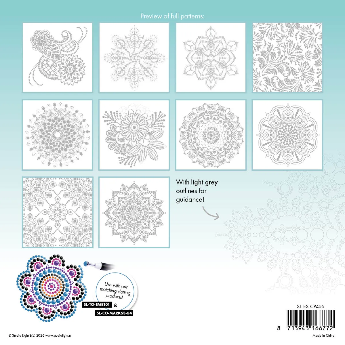 StudioLight Essentials Dot Mandalas Malblätter 20 Blatt