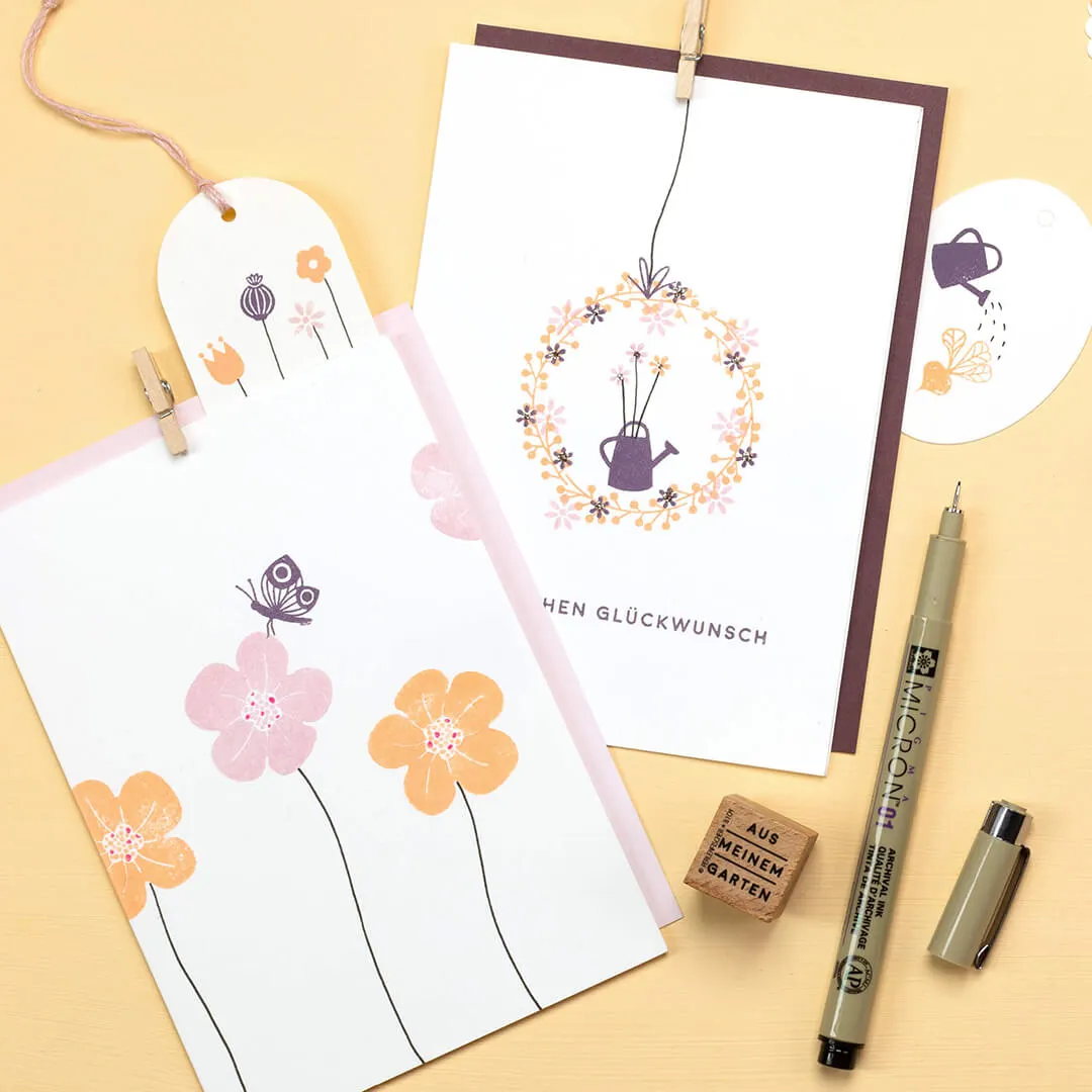 Perlenfischer Blossom Mini Stempel 8 mm Buche