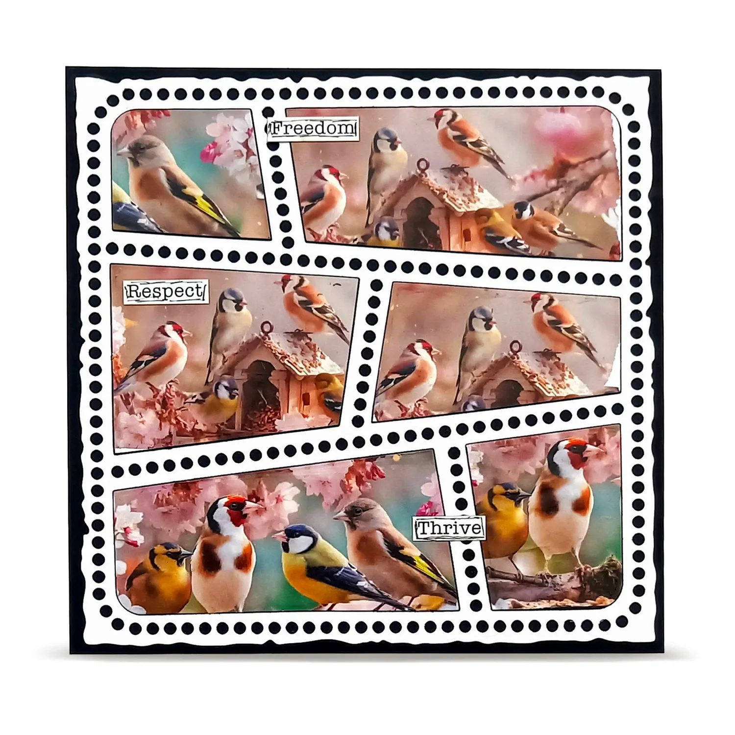 AALL and Create MT-154 Washi Tape 25mm Bird Feast Layer-It-Up