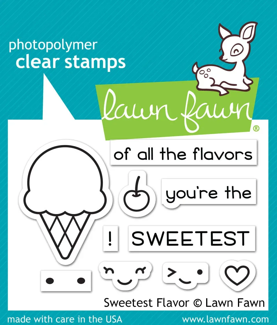 Lawn Fawn Sweetest Flavor LF1698 Stempel Eis Mini