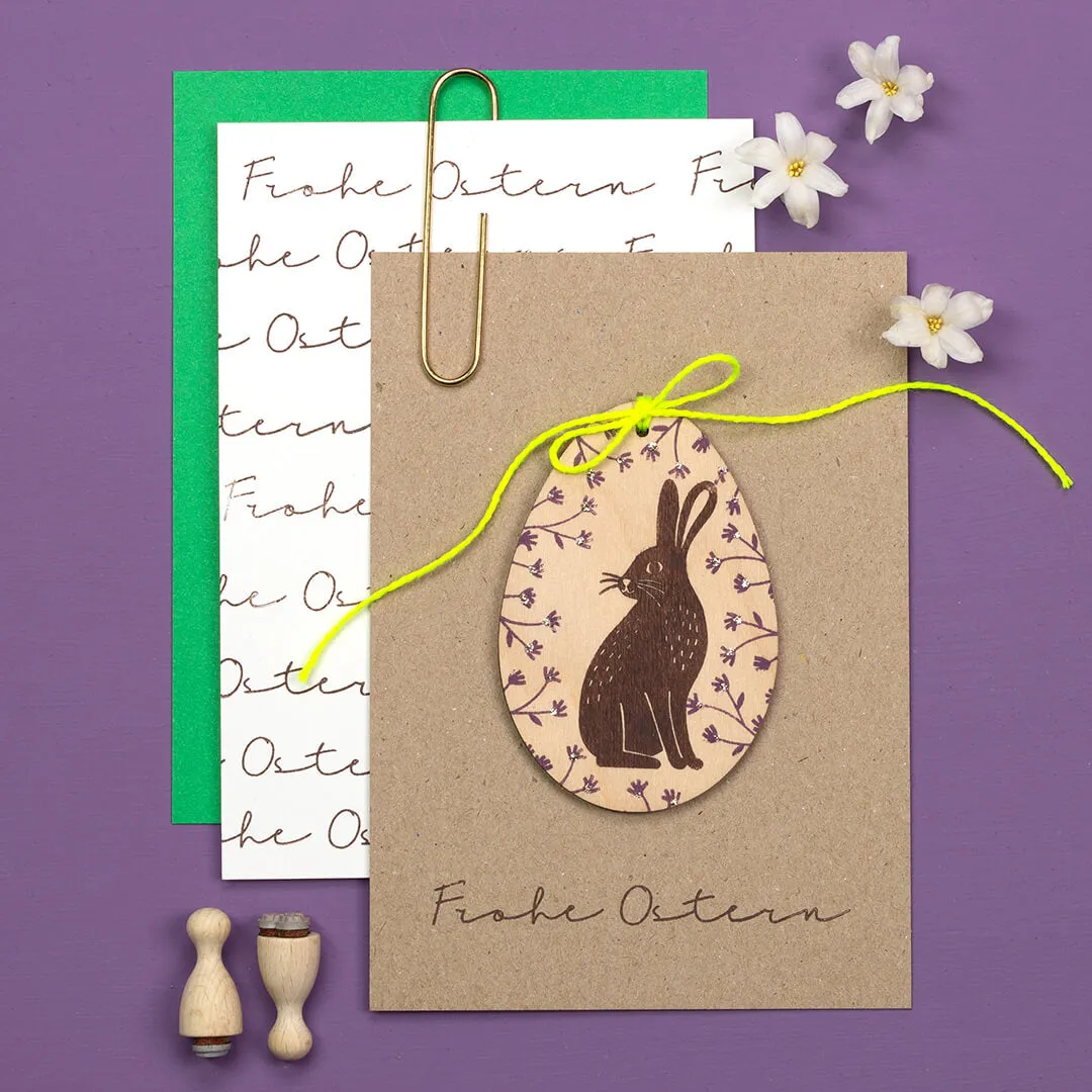 Perlenfischer Frohe Ostern 3 Stempel 9x81 mm