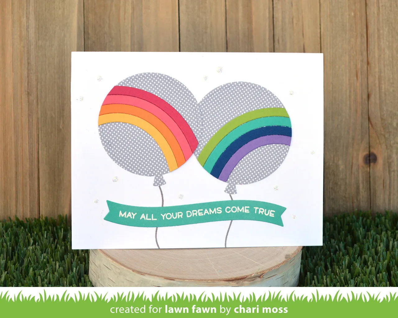 Lawn Fawn Lawn Cuts Outside In Stitched Balloon Stackables Stanzen