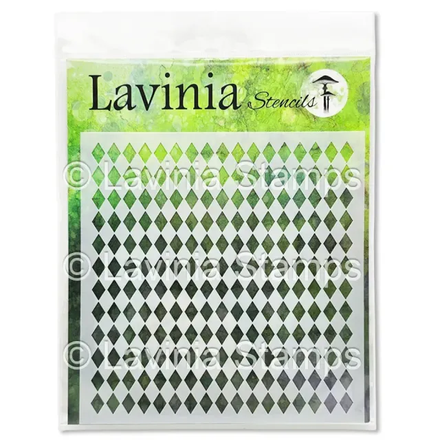 Lavinia Stamps Diamond Chequerboard Schablone Rauten