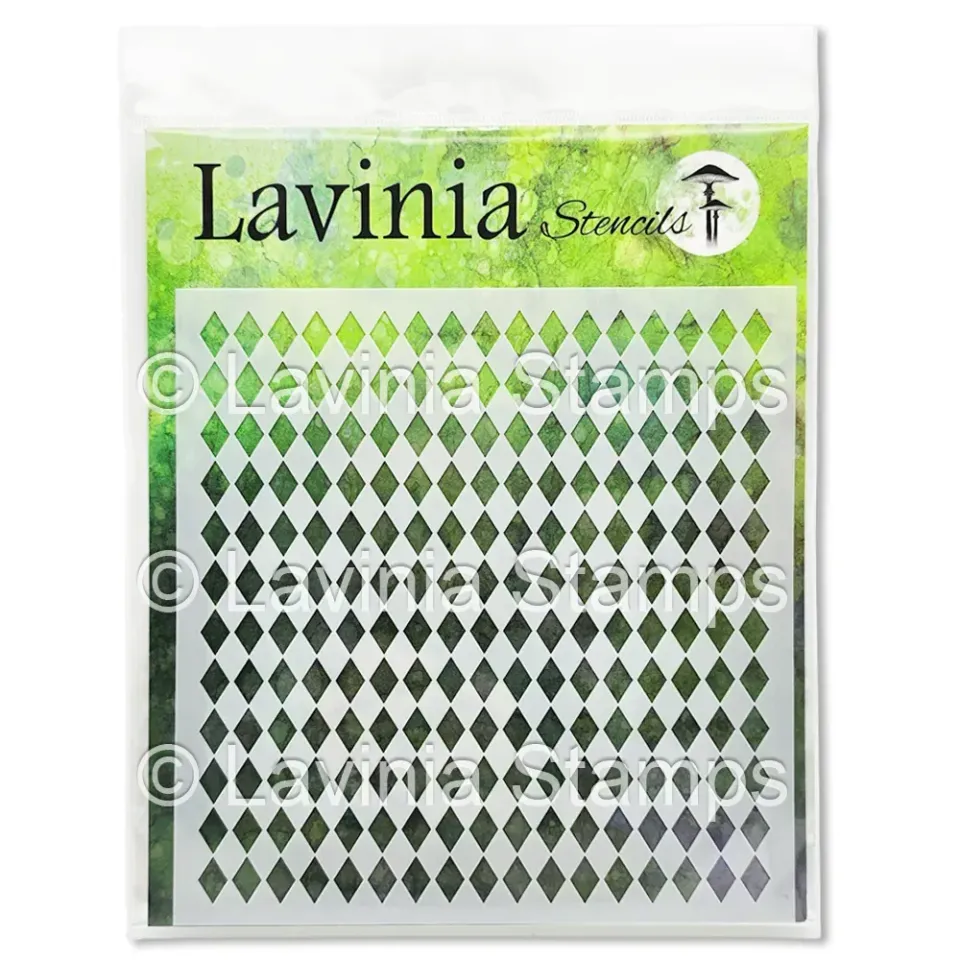 Lavinia Stamps Diamond Chequerboard Schablone Rauten