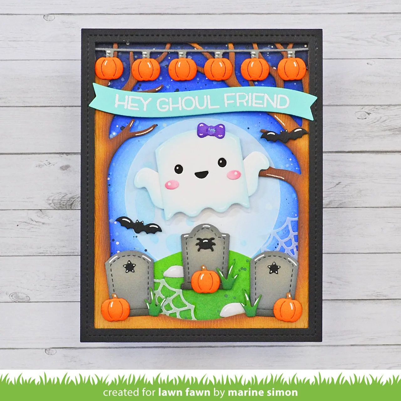 Lawn Fawn Spooky Forest Backdrop Stanzen Halloween