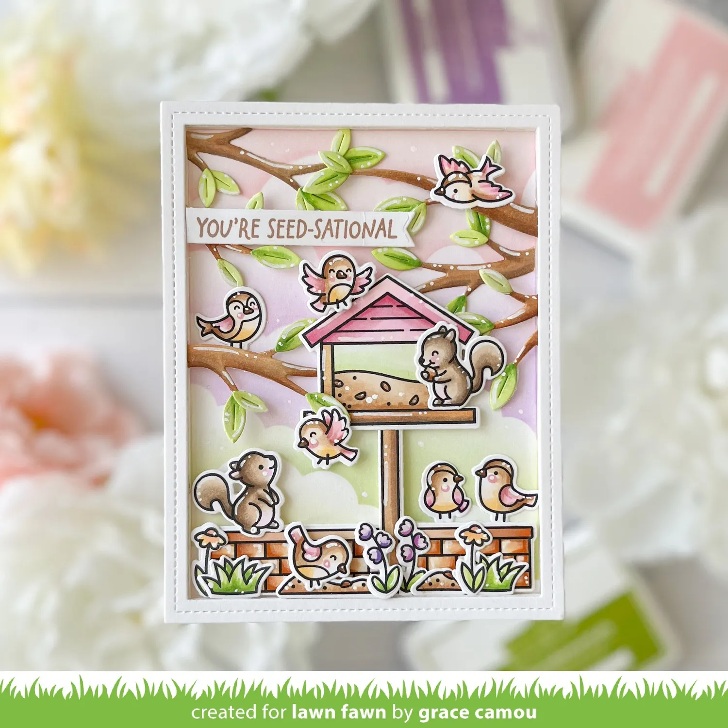 Lawn Fawn Tree Branches Backdrop Portrait Stanzschablone