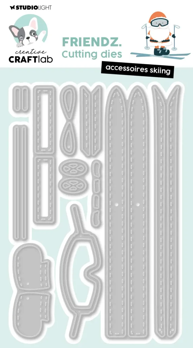 Creative CraftLab Friendz Accessoires Skiing Stanzschablone