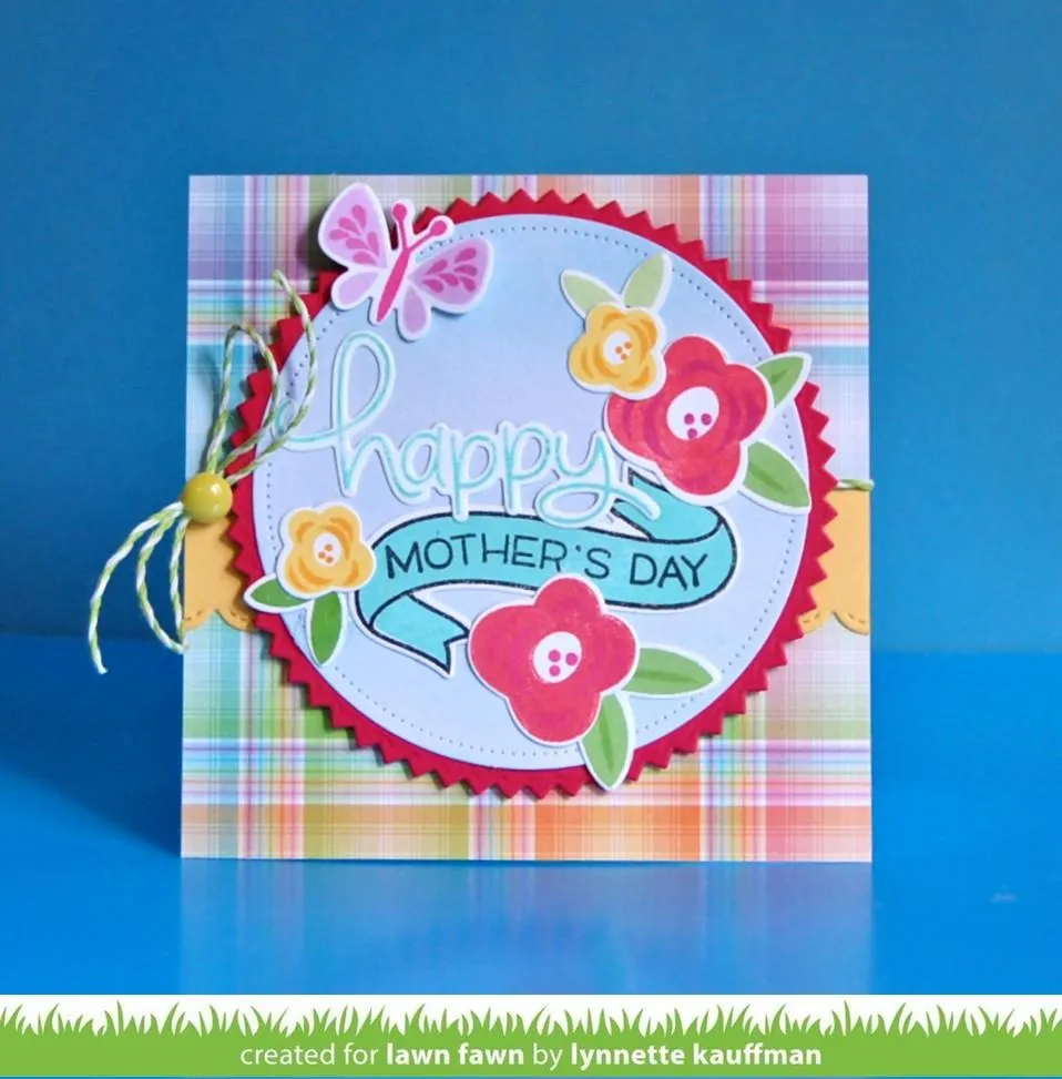 Lawn Fawn Fab Flowers Stempelset Blumen 3D-Layering
