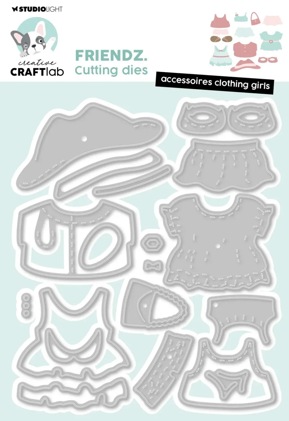 StudioLight Creative Craftlab Friendz Stanzschablone Kleidung