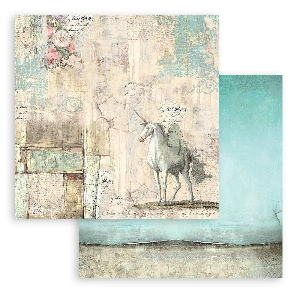 Stamperia Shabby Rose Scrapbook Papier Block 30,5x30,5cm säurefrei