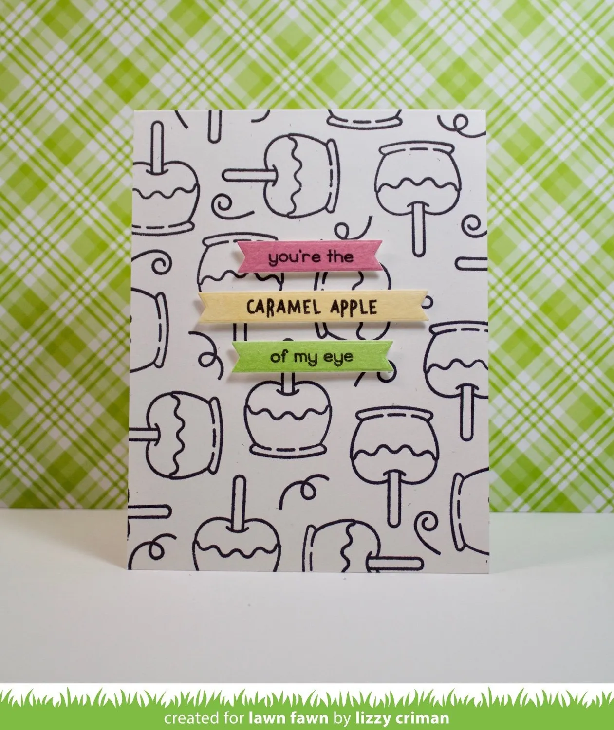 Lawn Fawn Caramel Apple Clear Stamps Stempelset Mini