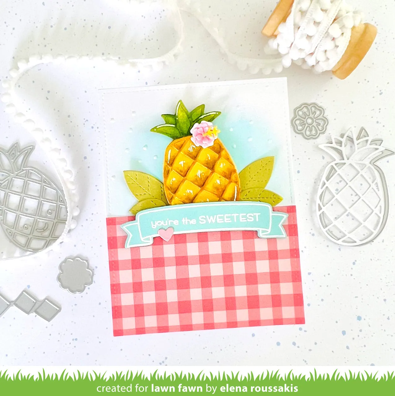 Lawn Fawn Lawn Cuts Playful Pineapple Stanzschablone Sommer