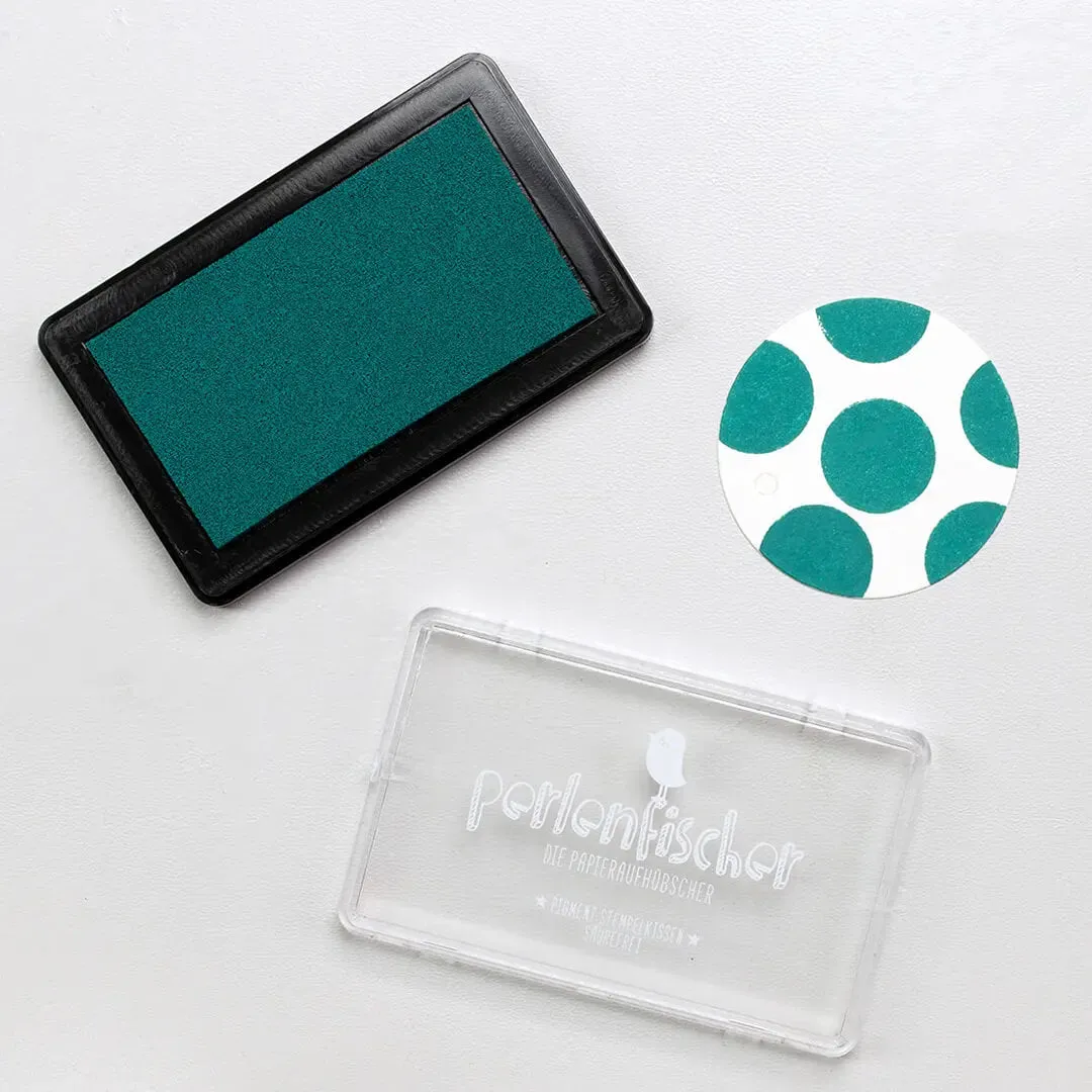 Perlenfischer Smaragd Groß Stempelkissen Pigment 7,3x4 cm