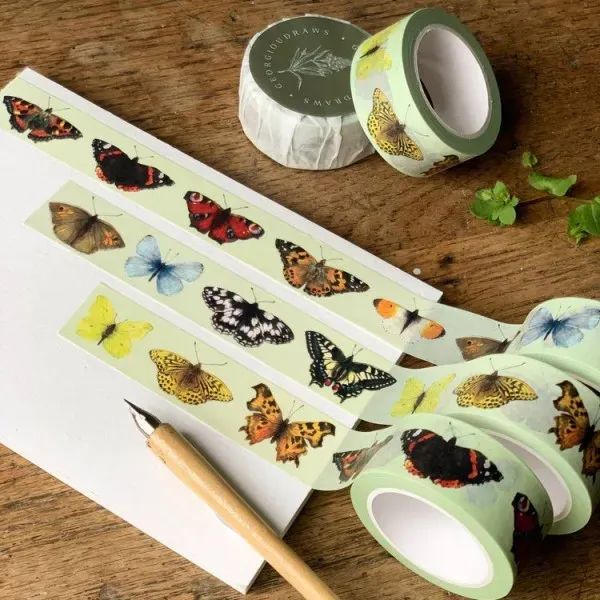Lavinia British Butterflies Washi Tape Schmetterling