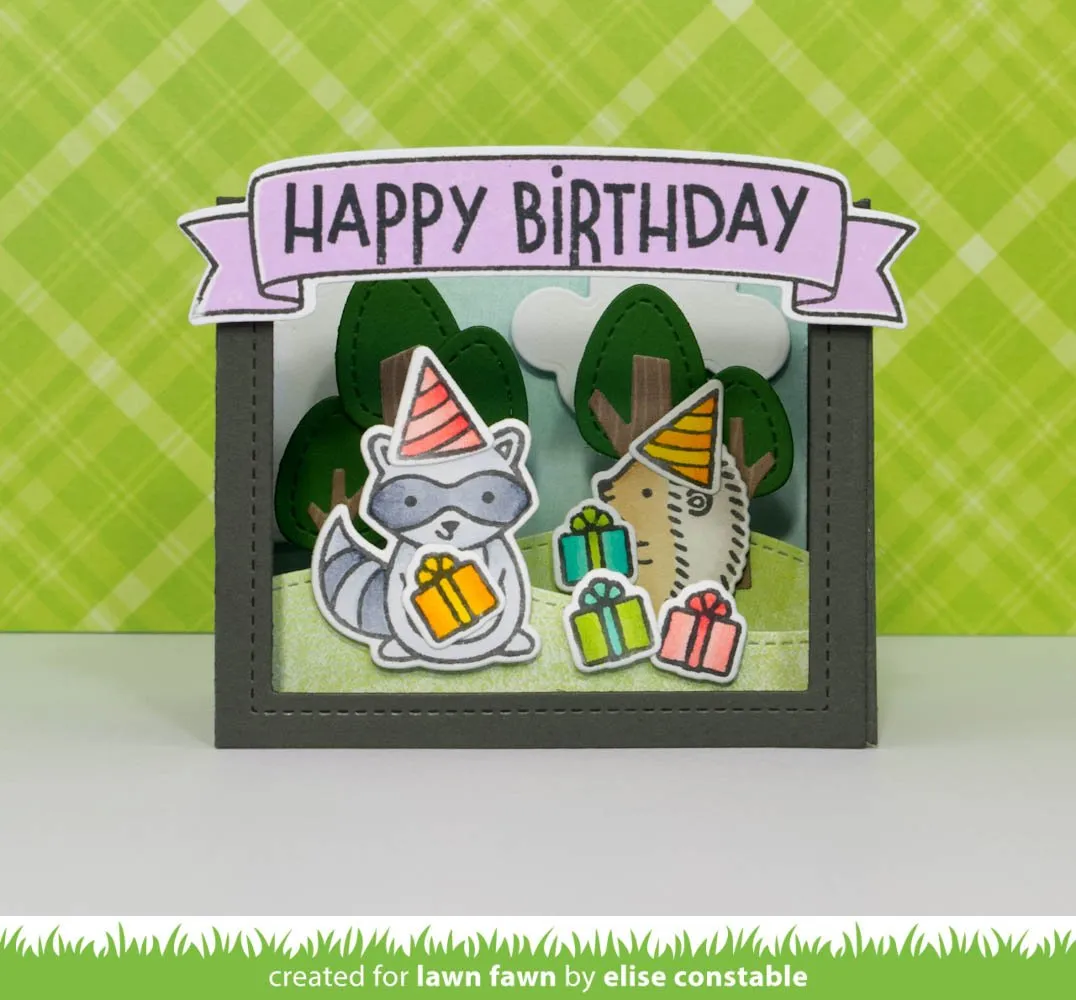 Lawn Fawn Shadow Box Card Stanzschablonen 15-tlg