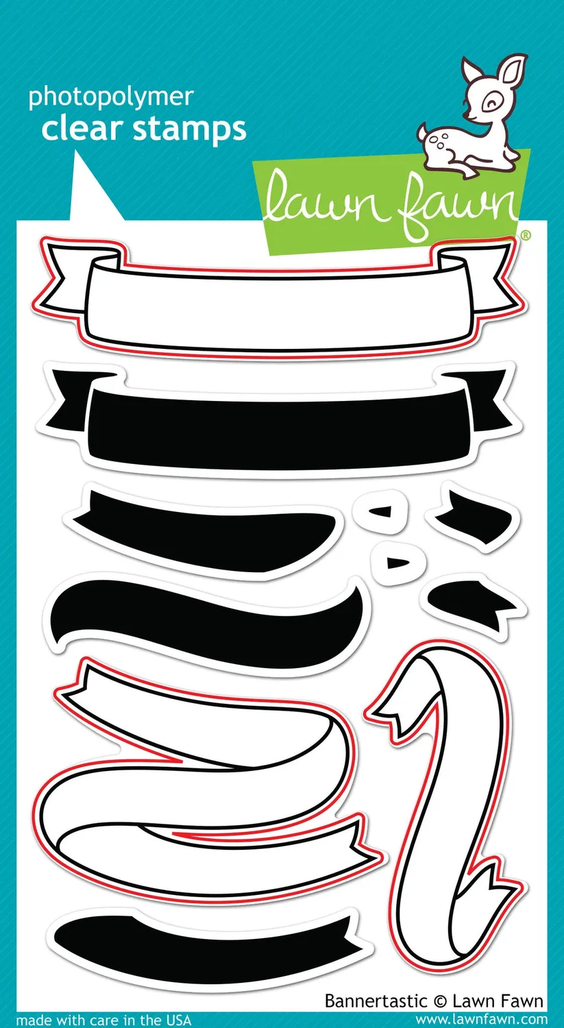 Lawn Fawn Bannertastic Stanzen Banner-Set Stahl